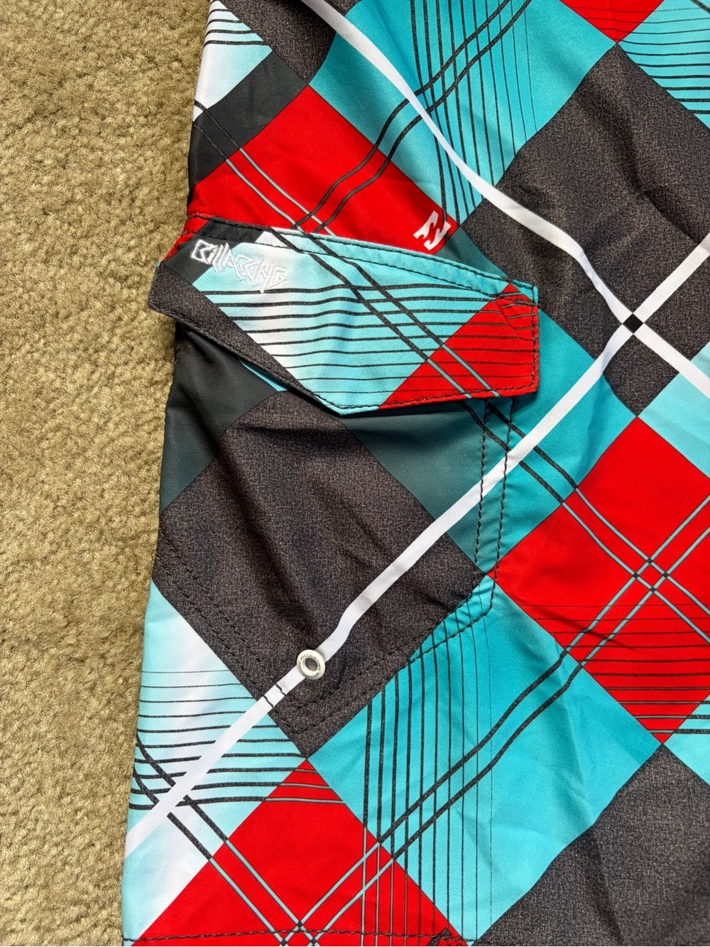 Billabong Buckle Exclusive Plaid Tornado Boardshorts - Picture 2 of 7
